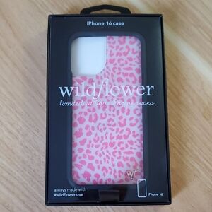 Wildflower iPhone 16 Phone Case Meow Pink